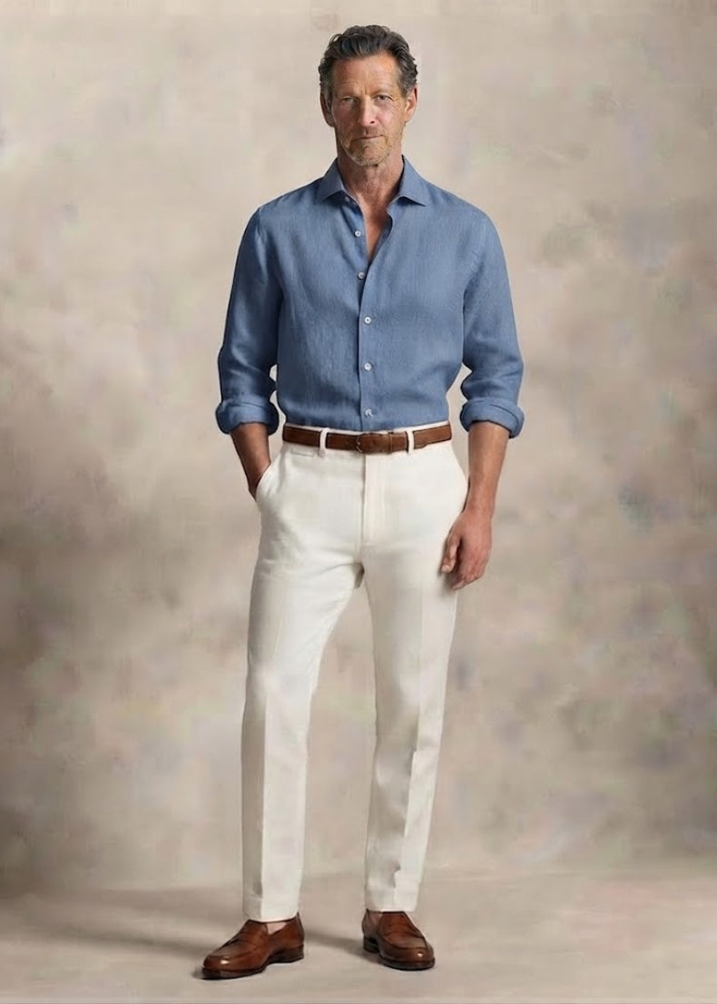 Caravaggio Shirt. Color: Infinity