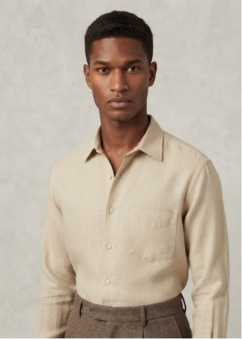 Vivaldi Shirt. Color: Sand